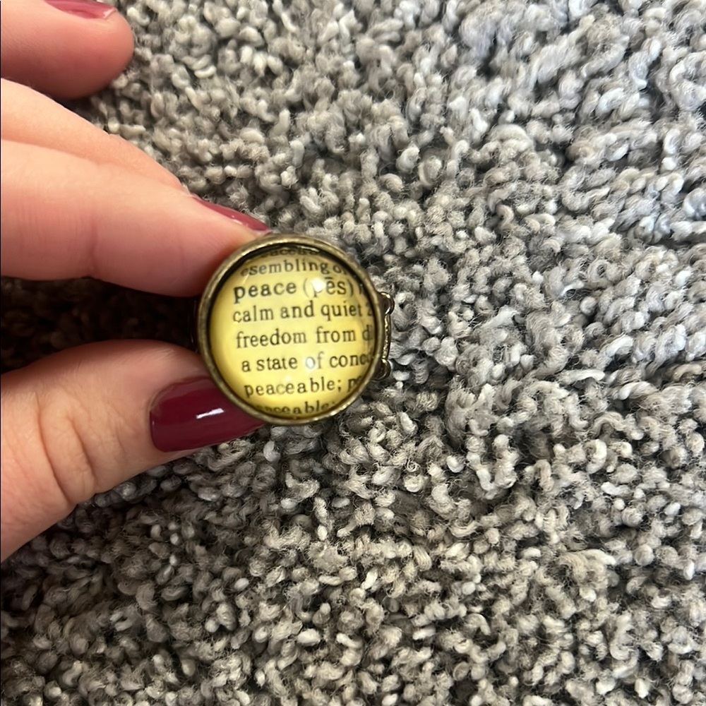 Vintage Peace Ring